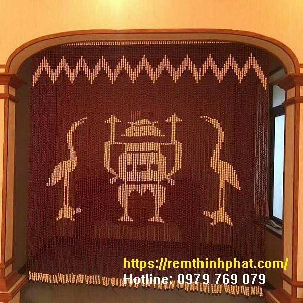 Rèm phòng thờ Ly Hương Ông Hạc C60